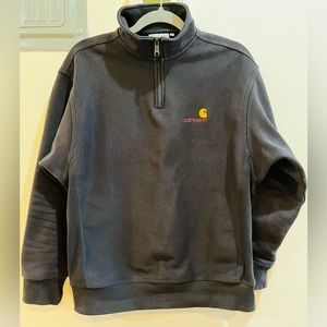 carharrt wip Half Zip American Script Sweatshirt Size:M